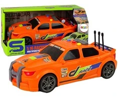 Lean Toys Vaikiškas lenktyninis automobilis su garsais, oranžinis, 1:16