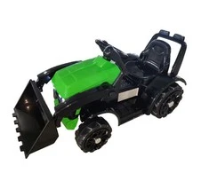 Vienvietis vaikiškas elektrinis traktorius Lean cars, žalias
