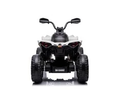 Lean Toys Akumuliatorinis keturratis- visureigis vaikams „Can-Am Renegade 4x4“, baltos spalvos