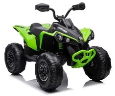 Lean Cars Akumuliatorinis keturratis- visureigis vaikams „Can-Am Renegade 4x4“, žalios spalvos
