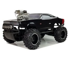 Lean Toys Visureigis 4x4 su nuotolinio valdymo pultu 1:10, juodas, 6 m.+
