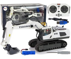 Lean Cars Radijo bangomis valdomas ekskavatorius LeanToys