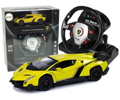 Lean Toys Nuotoliniu būdu valdomas Lamborghini Veneno su garso ir šviesos efektais