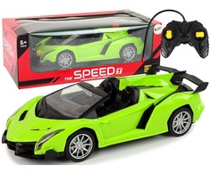 Lean Toys Nuotoliniu būdu valdomas automobilis Sports Car R/C 1:18, žalias