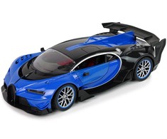 Lean Toys Radijo bangomis valdomas automobilis Bugatti mėlynas