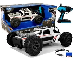 Lean Toys Nuotoliniu būdu valdomas bagis su dūmų efektu 1:12, baltas