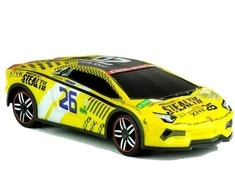 Lean Toys Radijo bangomis valdomas automobilis, geltonas