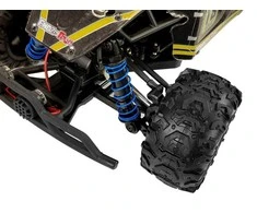 Lean Toys Bagis su nuotolinio valdymo pultu ENOZE 9303E, 1:18, 45 km/h, geltonas