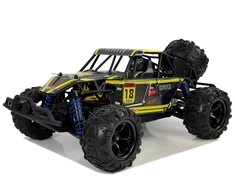 Lean Toys Bagis su nuotolinio valdymo pultu ENOZE 9303E, 1:18, 45 km/h, geltonas