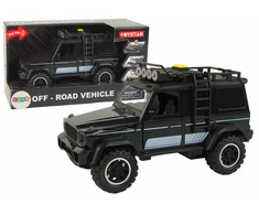 Lean Toys Visureigis žaislinis automobiliukas 1:14 trinties pavara, juodas