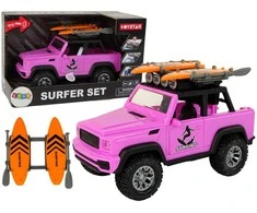 Lean Toys Žaislinis banglenčių sporto automobilis Leantoys, rožinis