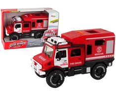 Žaislinis visureigis City Service Lean Toys, raudonas, 24x13,5x10 cm