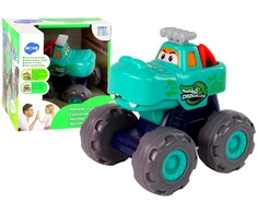 Lean Cars Lean Toys Automobilis krokodilas su dideliais ratais