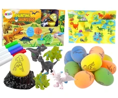 Lean Toys Kūrybinis Dinozaurų kiaušinių dažymo rinkinys LeanToys