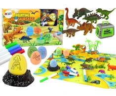 Dinozaurų kūrybinis rinkinys Lean Toys