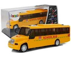 Lean Toys Žaislinis mokyklinis autobusas su šviesomis ir garsais, 20 cm