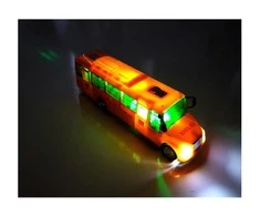 Lean Toys Žaislinis mokyklinis autobusas su šviesomis ir garsais, 20 cm
