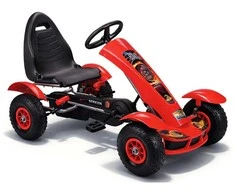 Lean Cars Pedalinis kartingas F618 raudonas