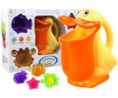 Zabawka Vonios žaislų rinkinys Lean Toys su pelikanu ir priedais, 5 dalys