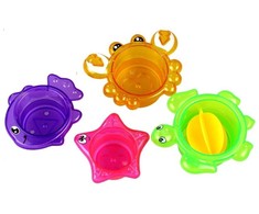 Zabawka Vonios žaislų rinkinys Lean Toys su pelikanu ir priedais, 5 dalys