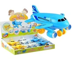 Lean Toys Žaislinis orlaivis su šviesos ir garso efektais