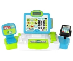 Lean Toys Vaikiškas kasos aparatas Leantoys su priedais