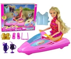 Lean Toys Lėlės rinkinys Motorinė valtis