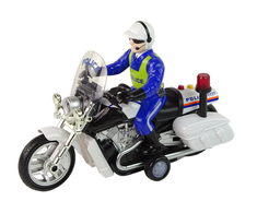 „Lean Toys“ policijos motociklų varikliai policijos garsai šviesos policijos automobilis