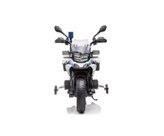 Lean Cars Vaikiškas elektrinis policijos motoroleris JT5002B, baltas