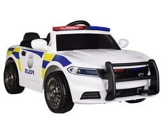 Lean Cars Elektrinis policijos automobilis vaikams su nuotoliniu valdymu ir 2x20W varikliais