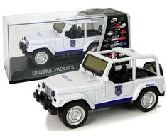 Lean Toys Policijos visureigis su šviesos ir garso efektais, 17 cm