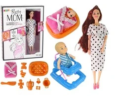 Besilaukianti lėlė su priedais Lean Toys