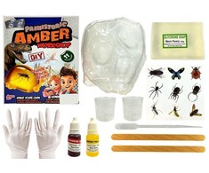 Lean Toys Kūrybinis rinkinys vaikams gintaro gamyba su vabzdžiais