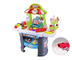Lean Toys Vaikų prekybos centras LeanToys su skaitytuvu