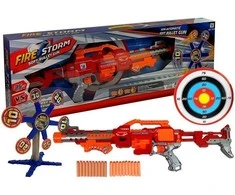 Žaislinis šautuvas Lean Toys su besisukančiu taikiniu
