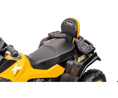 Lean Cars Vaikiškas geltonas elektrinis keturratis Quad S615 24V