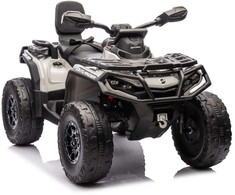 Lean Cars Vaikiškas keturratis Can Am Outlander 4x4 DK-CA005 Pilkas