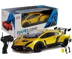 Nuotoliniu būdu valdomas automobilis Lean Toys, geltonas
