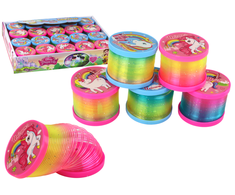 Vaivorykštės spyruoklė su šviesos efektu Lean Toys