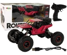 Nuotoliniu būdu valdomas automobilis Lean Toys Big Wheels 1:16, raudonas