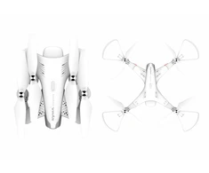 Lean Toys RC dronas Z3 su 720P kamera, baltas