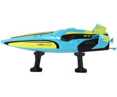Lean Toys Turkio ir geltonos spalvos RC valdomas vandens laivas