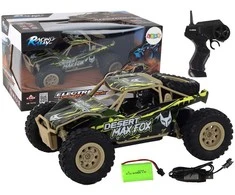 Lean Toys Nuotoliniu būdu valdomas bekelės automobilis 1:24 rudas-žalias