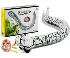 Nuotoliniu būdu valdoma gyvatė Lean Toys, balta