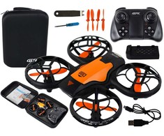 Dronas su nuotolinio valdymo pultu LeanToys, oranžinis