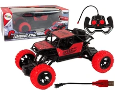 Nuotoliniu būdu valdomas automobilis Lean Toys 1:18, raudonas