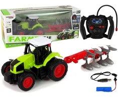 Nuotoliniu būdu valdomas traktorius Lean Toys 1:16