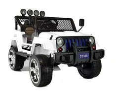 Lean Cars Elektrinis visureigis vaikams Jeep S2388, baltas