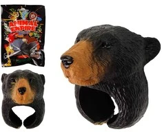 Lean Toys Vaikiškas medinis žiedas su rudojo lokio galva, 5,5 cm