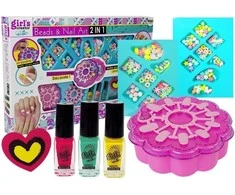 Lean Toys Grožio rinkinys 2 in1 manikiūrui ir papuošalams gaminti